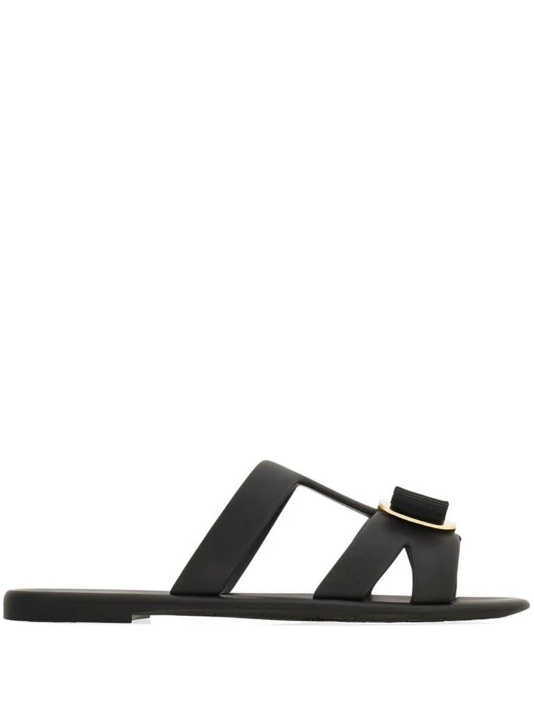 Salvatore Ferragamo Salvatore Ferragamo New Vara Rubber Slides Shoes 1