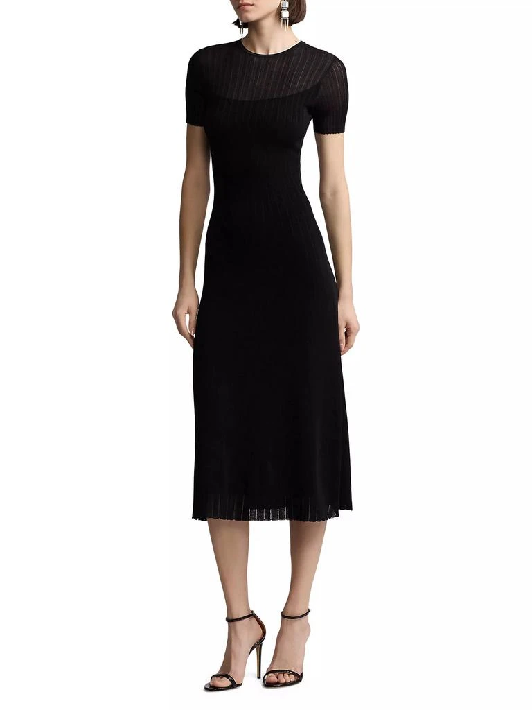 Ralph Lauren Sheer Chiffon Cocktail Dress 2