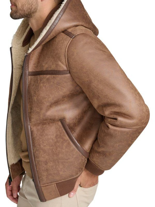 Andrew Marc Mapleton Faux Shearling Hooded Jacket 3