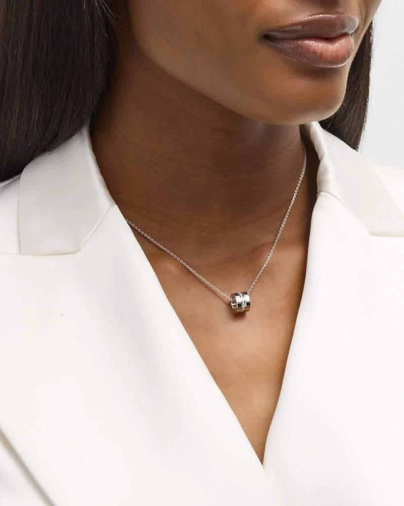 Chopard Ice Cube 18K White Gold Diamond Pendant Necklace 2