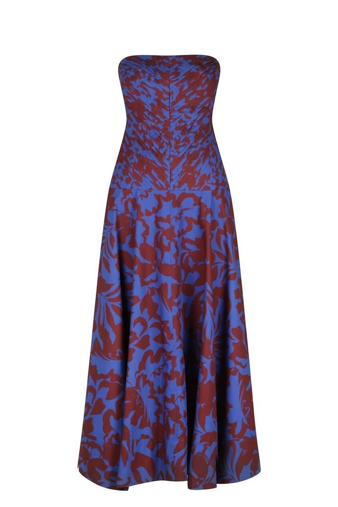 Shona Joy CATIA STRAPLESS PLEATED MIDI DRESS 5