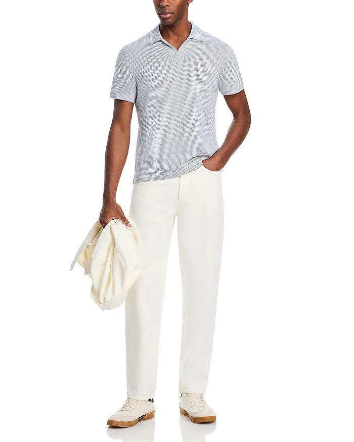 The Men's Store at Bloomingdale's Houndstooth Cotton Knit Polo Shirt - Exclusive 2
