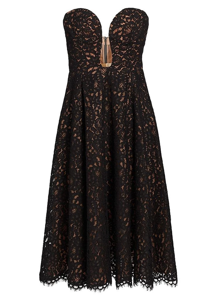 Floral Lace Plunge Bustier Cocktail Dress  On Sale Now with Up to 71% Off  | Discover Exclusive Deals & Savings at BeyondStyle  Authentic Michael  Kors women's|Women's|women's apparel|sweetheart|lace|strapless|midi-length| dresses|premier|fit & flare ...