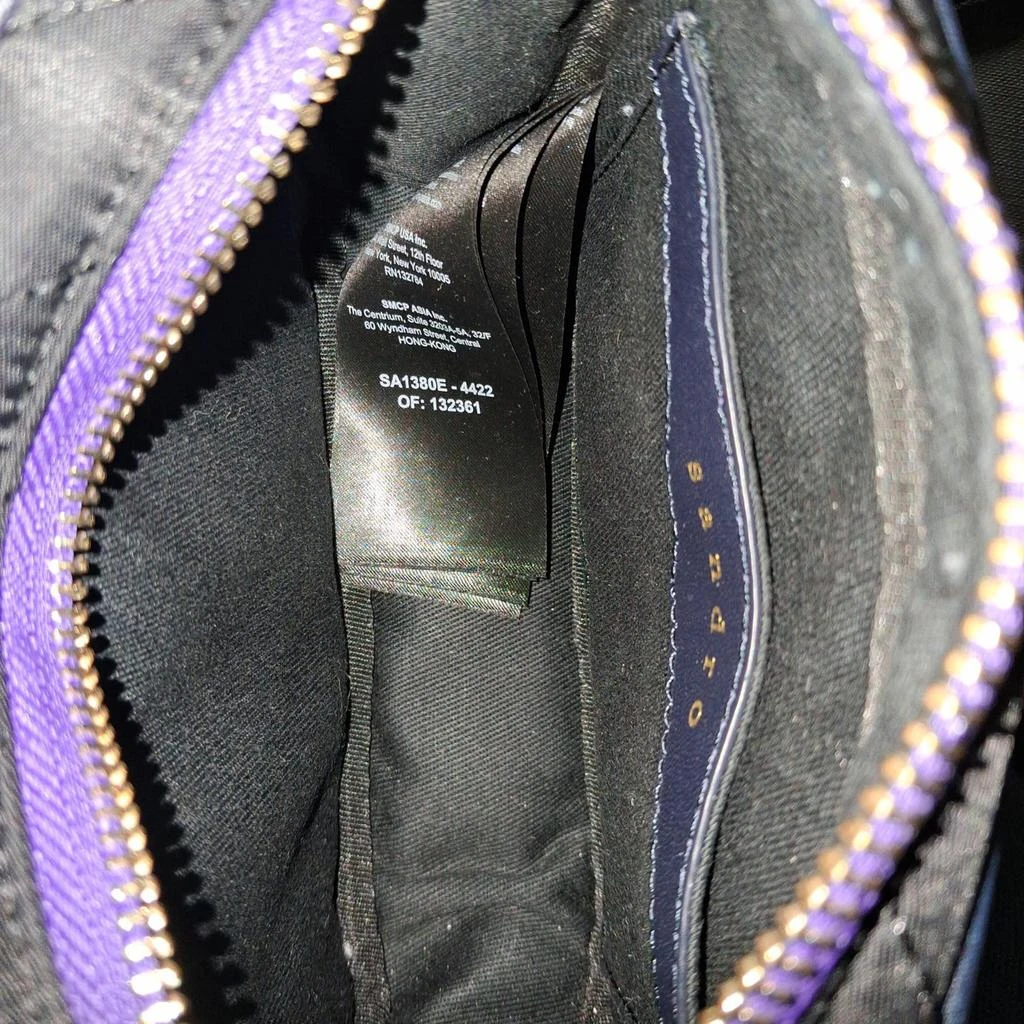 Sandro Paris Sandro Chevron Quilted Belt Bag in Navy Blue Polyamide 5