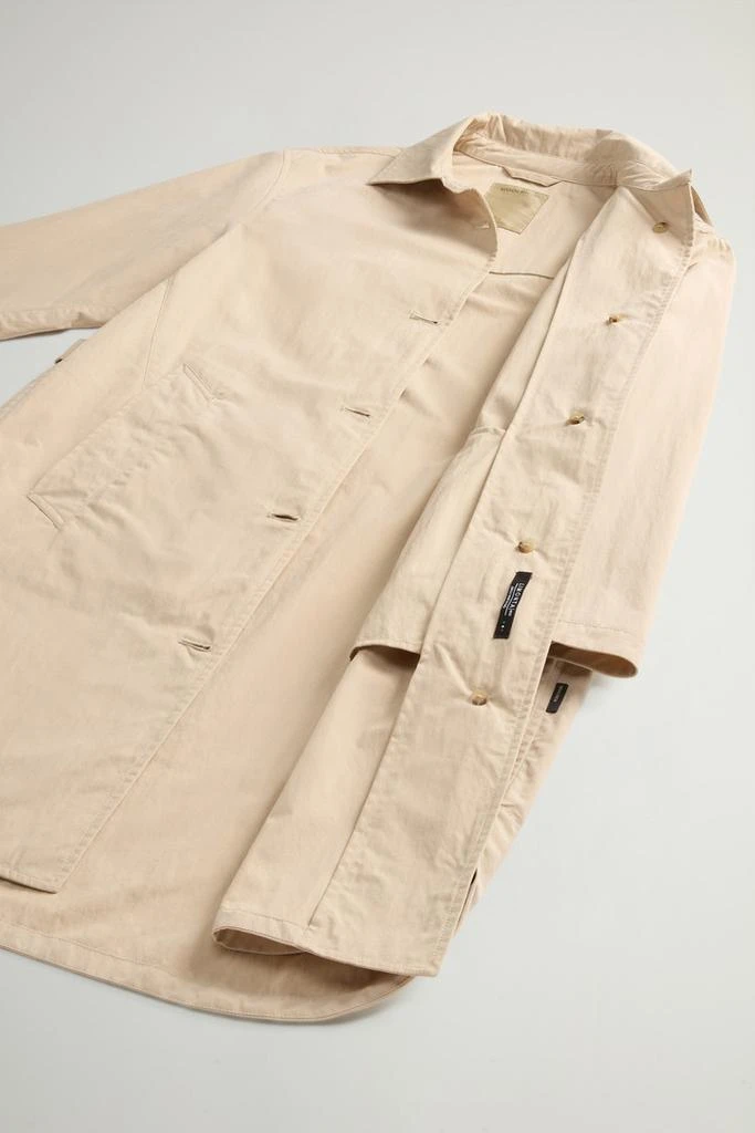 Woolrich Overcoat in Limonta Cotton Blend - Women - Beige 8