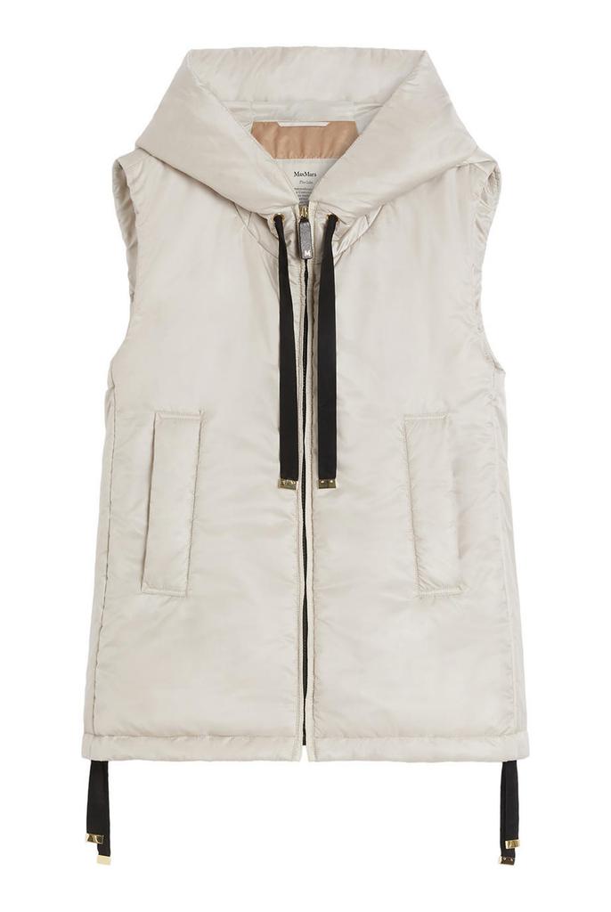 Max Mara Padded hooded gilet in water-repellent canvas