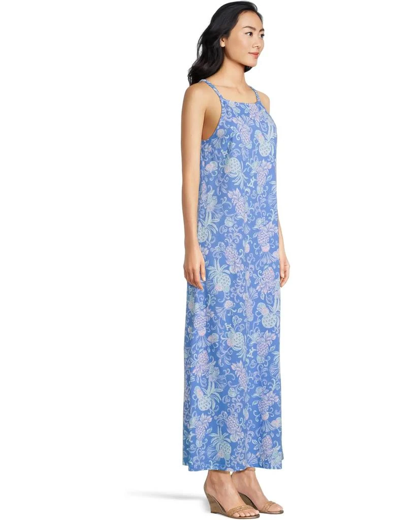 green emerald velvet dress Lilly Pulitzer Marleigh Stretch Maxi Shift Dress