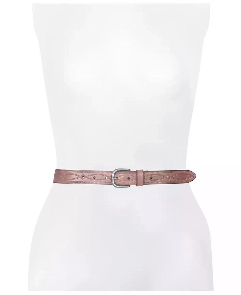 Frye Women's Western Embossing Belt 4