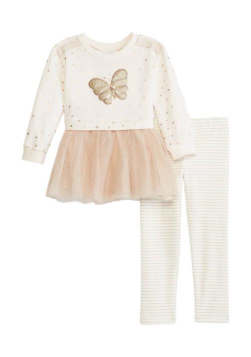 Rare Editions Editions Toddler Girls Terry Sweatshirt Dress