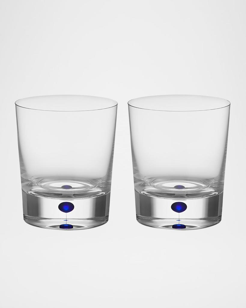Orrefors Intermezzo Blue Double Old-Fashioned Glasses, Set of 2