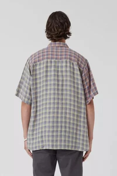 Barney Cools Barney Cools Linen Plaid Short Sleeve Shirt 3
