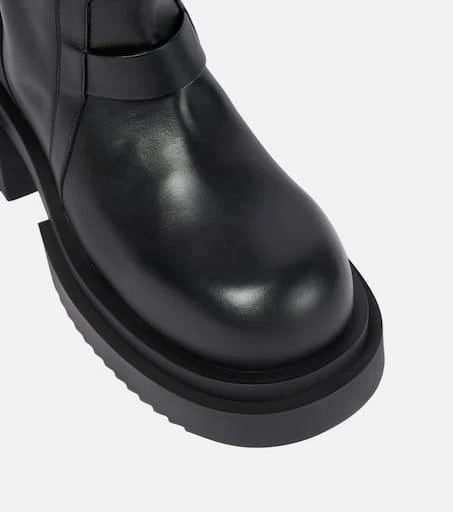 Rick Owens Pull On leather knee-high boots 6