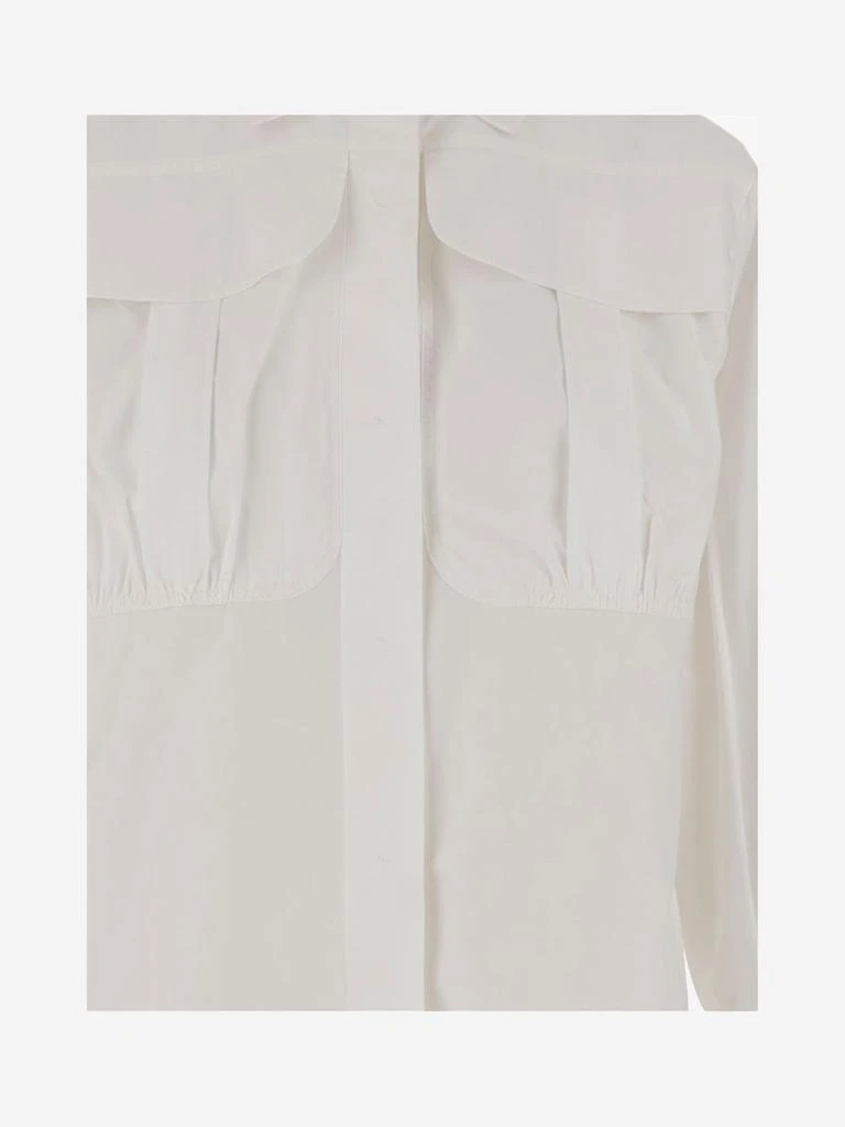 PATOU Patou Pleated Long Sleeve Blouse 3