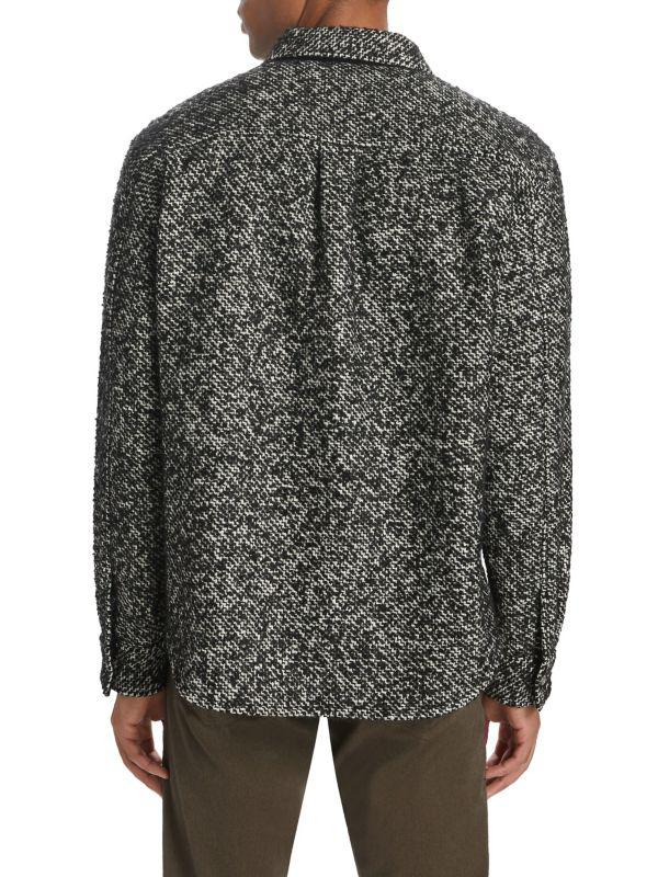 FRAME Textured Wool Blend Shirt