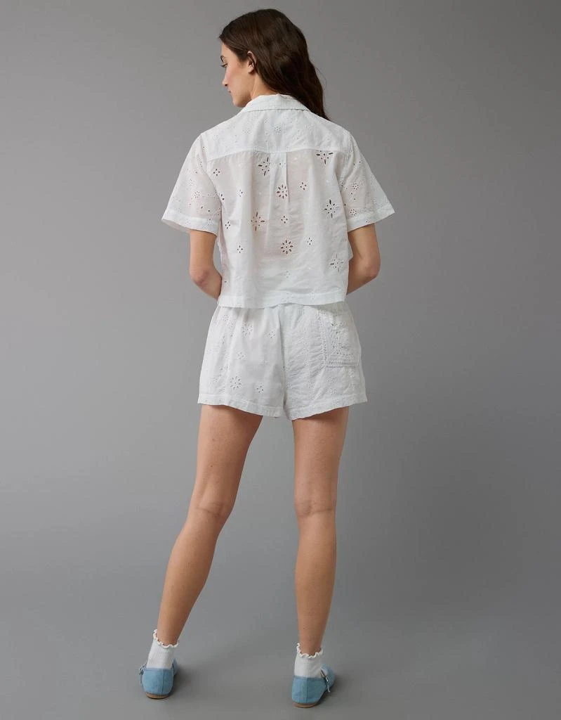 AE AE Cropped Eyelet Button-Up Shirt 2