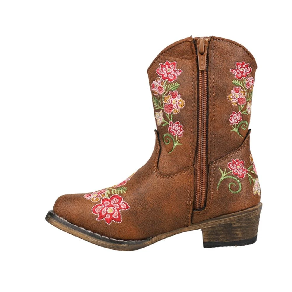 Roper Juliet Round Toe Cowboy Boots (Toddler) 3