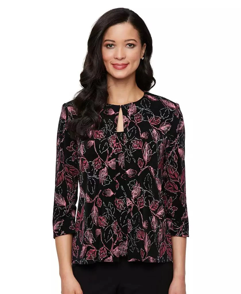 Alex Evenings Petite 2-Pc. 3/4-Sleeve Jacket & Top Set 1