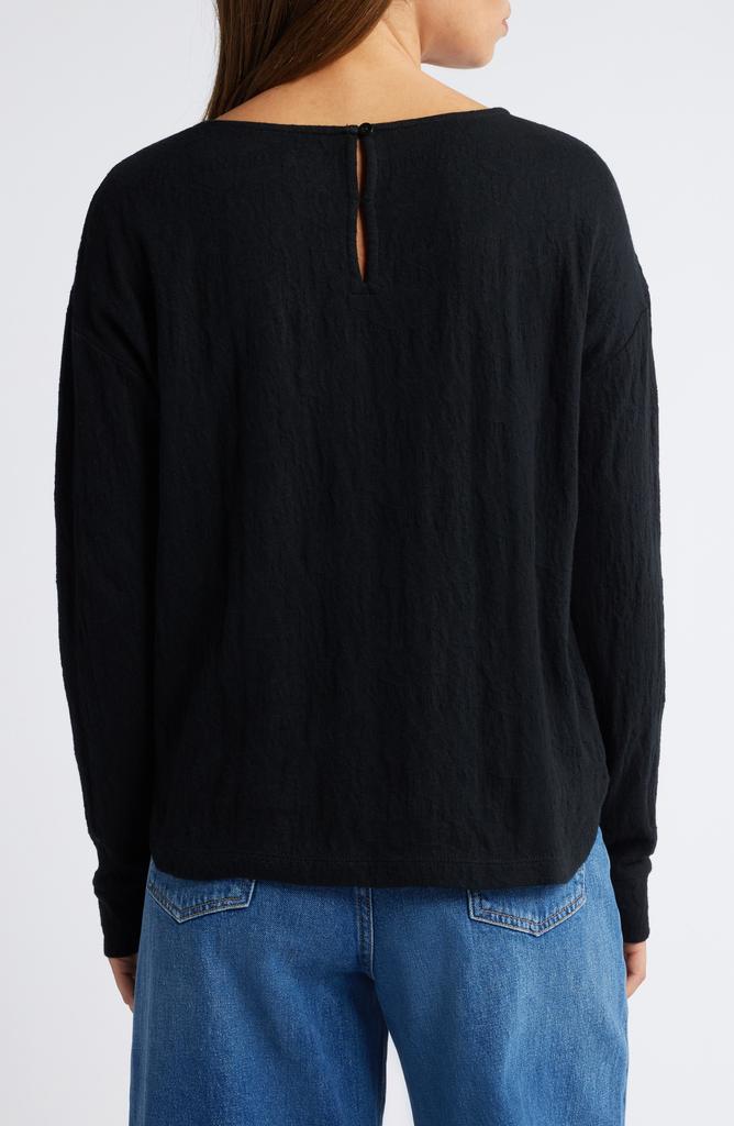 NIC+ZOE Relaxed Fit Cotton Jacquard T-Shirt