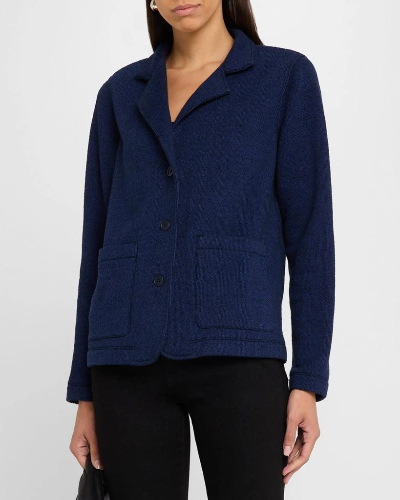 Eileen Fisher Petite Organic Cotton Twisted Terry Jacket 4