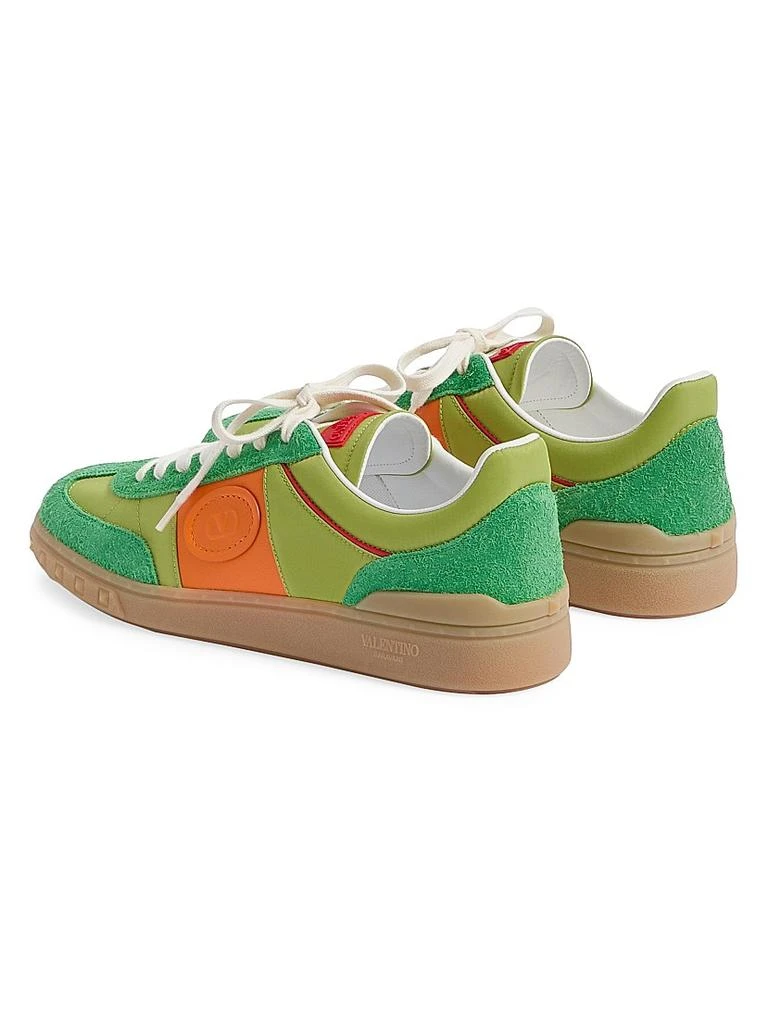 Valentino Upvillage Low Top Sneakers in Crust Leather and Nylon 3