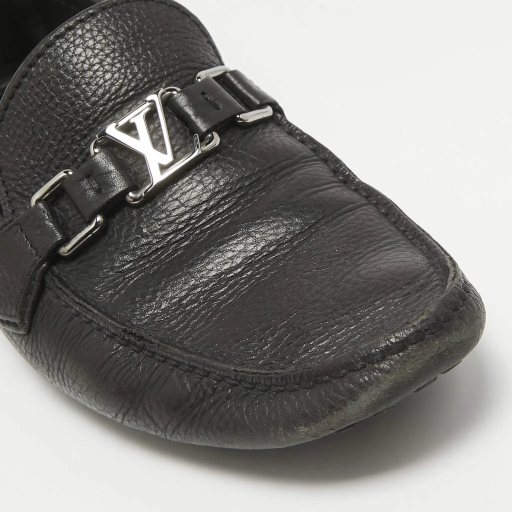 Louis Vuitton Louis Vuitton Black Leather Hockenheim Slip on Loafers Size 40 7