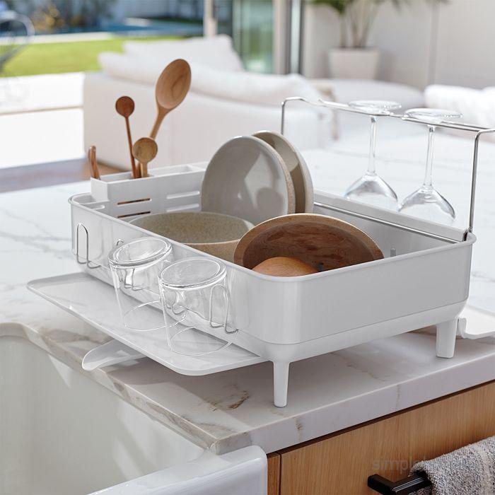 simplehuman Steel Frame Swivel Spout Dishrack