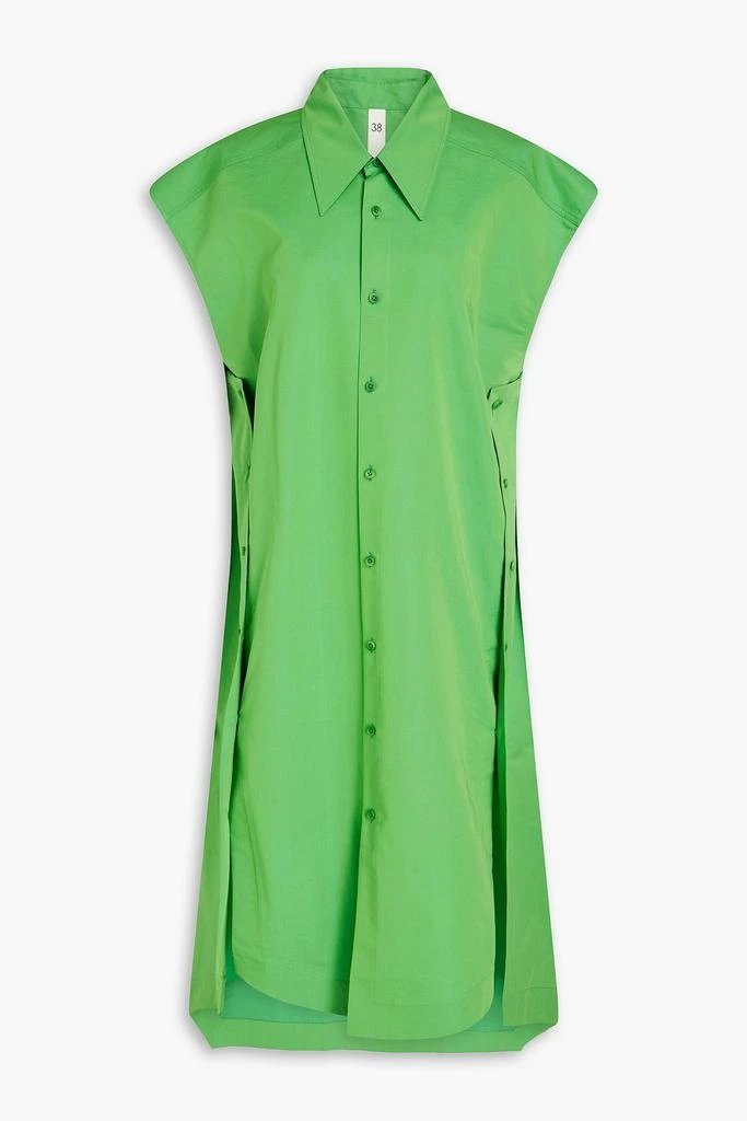 PETAR PETROV Adri cotton and silk-blend poplin midi shirt dress 1