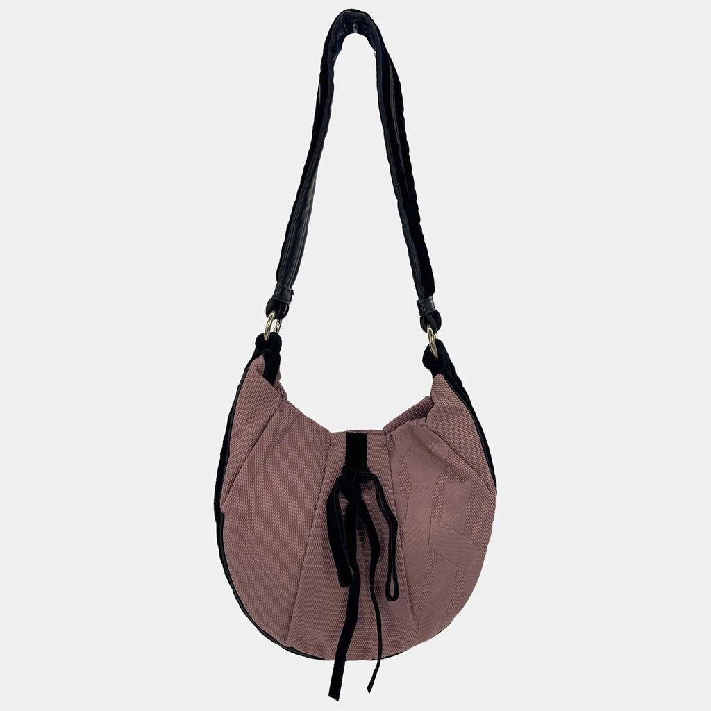 Yves Saint Laurent Yves Saint Laurent Mauve Canvas Rive Gauche Shoulder Bag 1