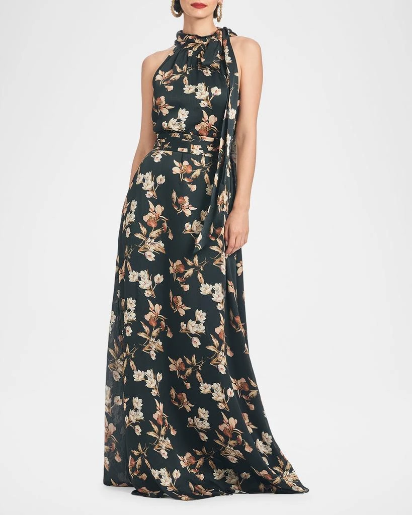 Sachin & Babi Kayla Floral-Print Georgette Gown 1