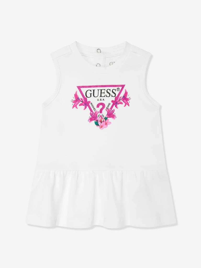 GUESS Baby Girls Dress with Knickers in White 2