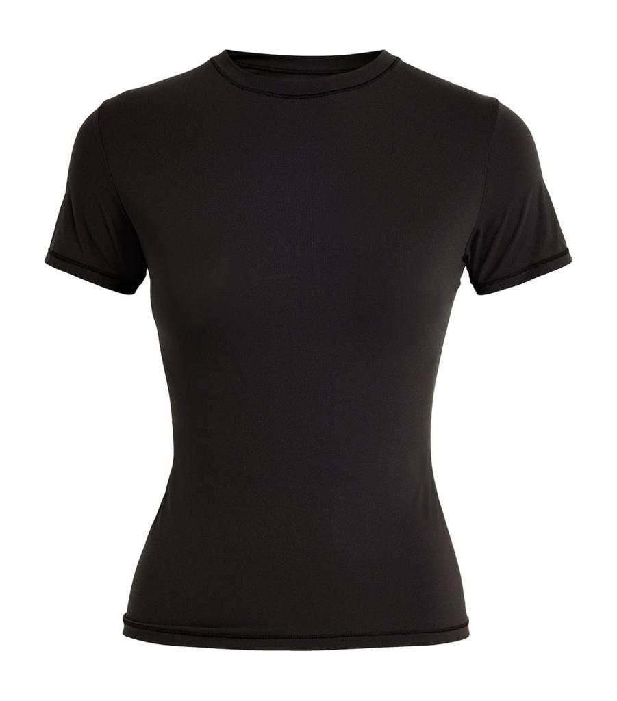 SKIMS 半袖Tシャツ黒 SKIMS Short-Sleeve T-Shirt - T-Shirts - BeyondStyle