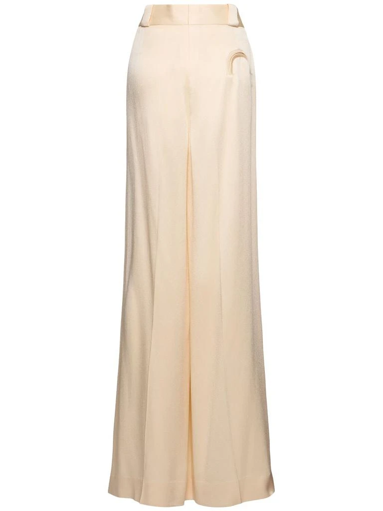 BLAZÉ MILANO Husi Viscose Blend Satin Pants 3