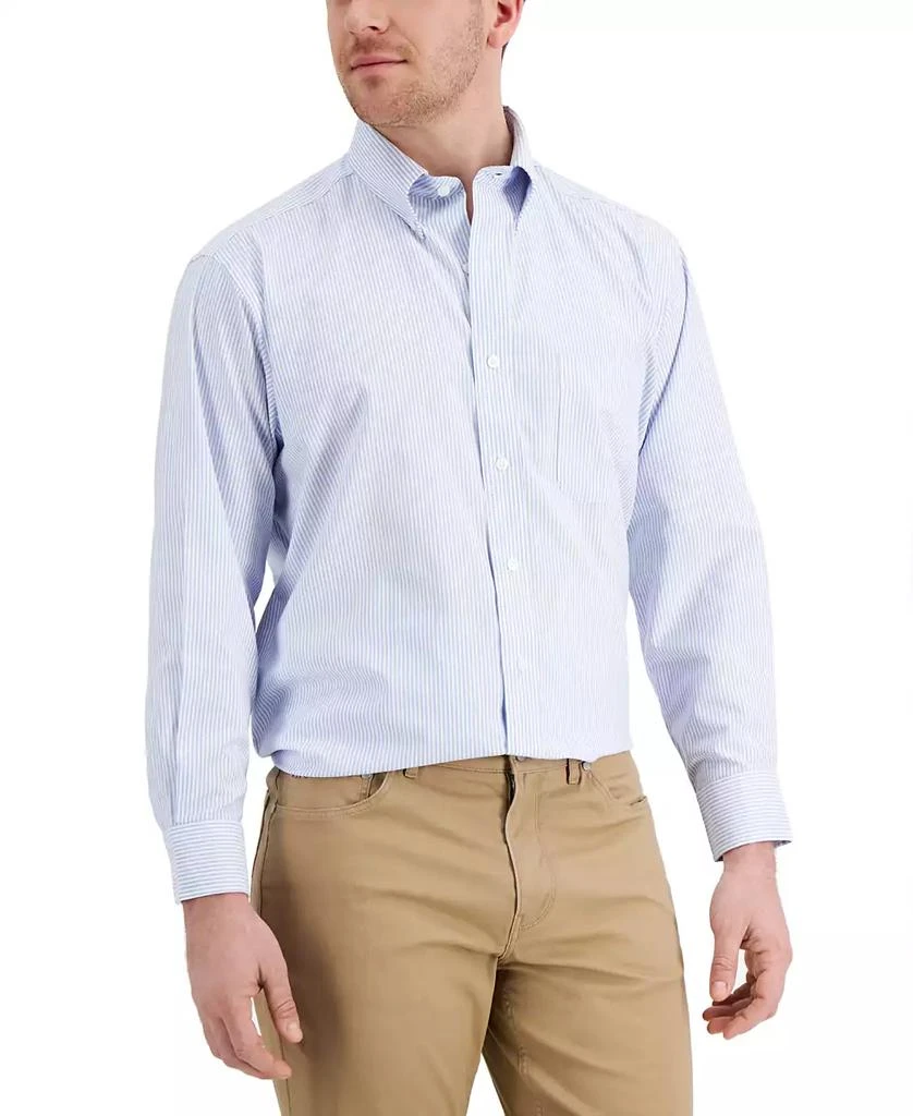 Club Room Men's Regular Fit University Stripe Dress Shirt, Created for Macy's 1