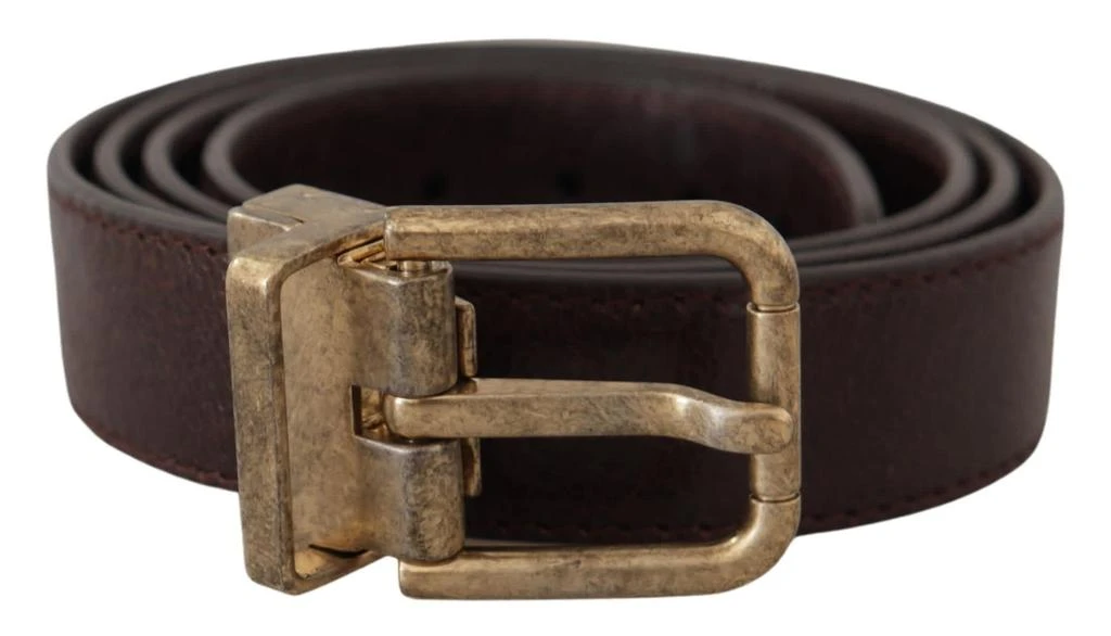 Dolce 
Gabbana Calf Leather Vintage Logo Metal Buckle Men
s Belt