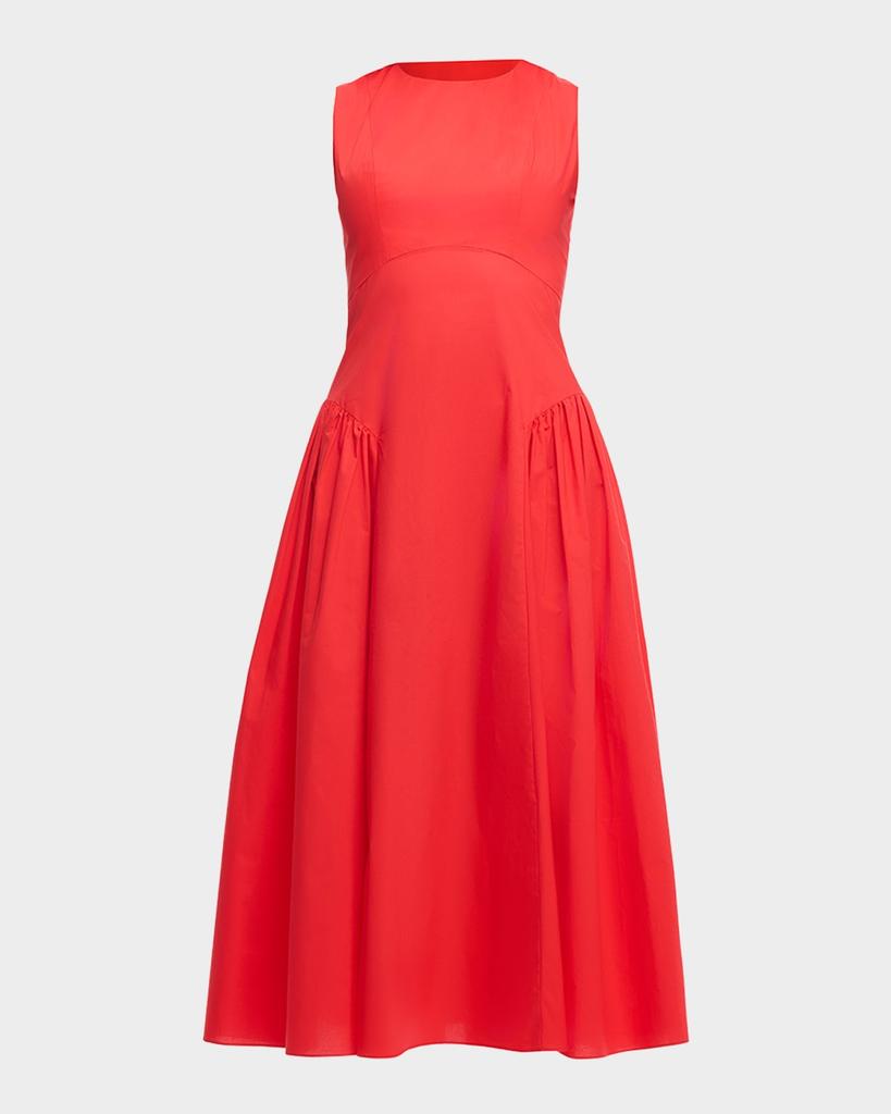 Shoshanna Grayson Drop-Waist Sleeveless A-Line Dress