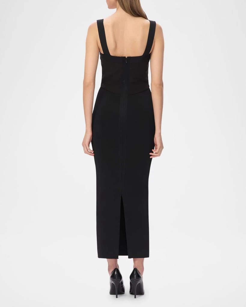white christmas dresses Cap Sleeve Cut-Out Gown