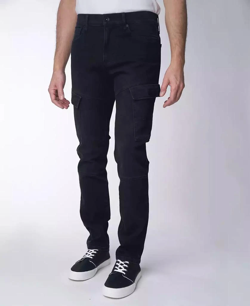 Lazer Men's Skinny Fit Cargo Moto Stretch Jeans 1