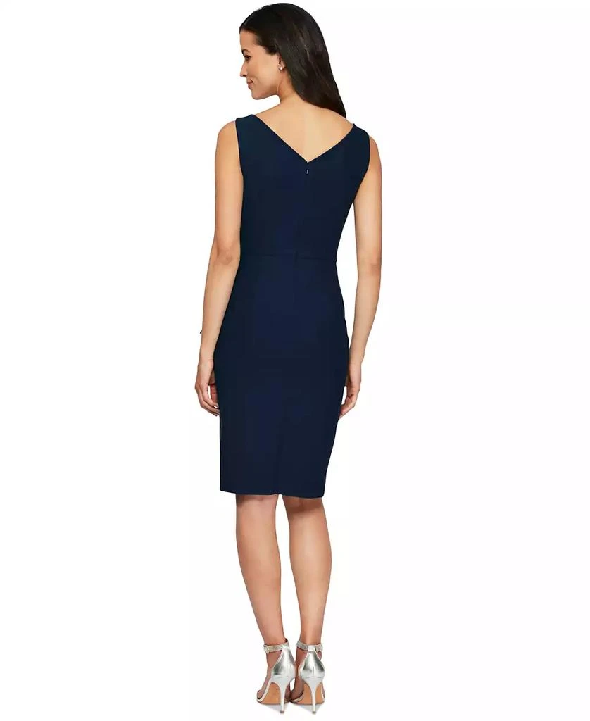 Alex Evenings Alex s Women's Compression Embellished Ruched Dress 2