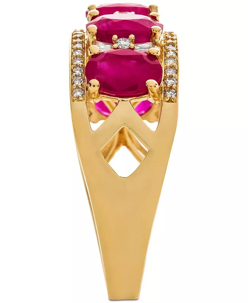 Macy's Sapphire (2-7/8 ct. t.w.) & Diamond (1/3 ct. t.w.) Ring in 14k White Gold (Also in Emerald, Tanzanite and Ruby) 9