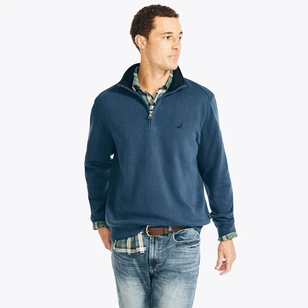 Nautica Mens Quarter-Zip Sweatshirt 1