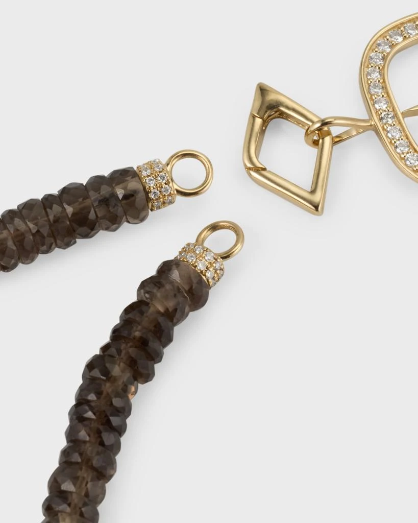 Sydney Evan 14K Yellow Gold XL Starburst Combo Beaded Pendant Necklace 4