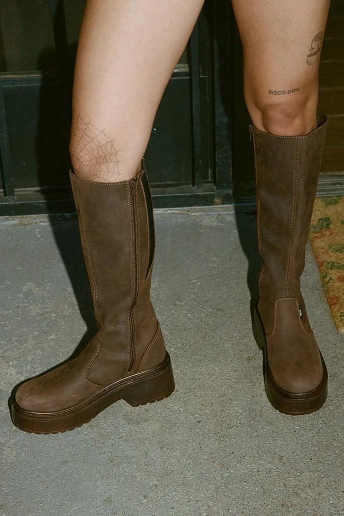 ROC Boots Australia ROC Troupe Leather Knee-High Platform Boot 5