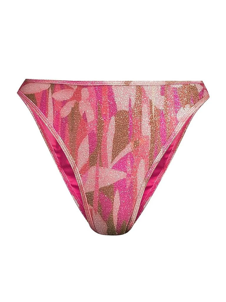Ramy Brook Sparkle Isla Printed Bikini Bottom