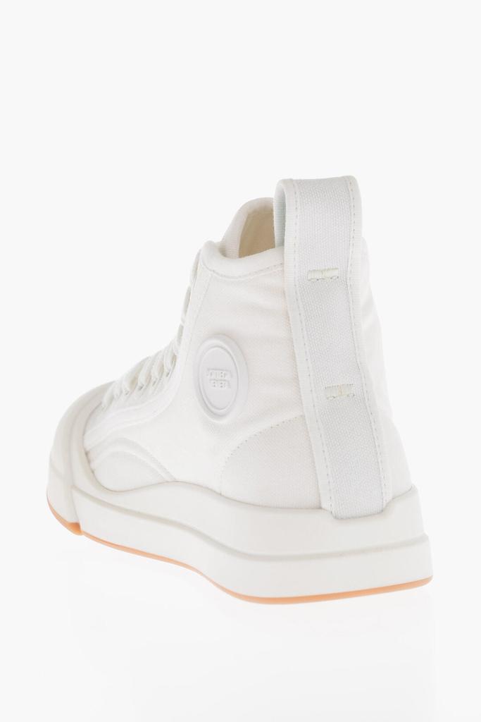 Bottega Veneta Bottega Veneta Canvas VULCAN High-Top Sneakers with Rubberized Toe
