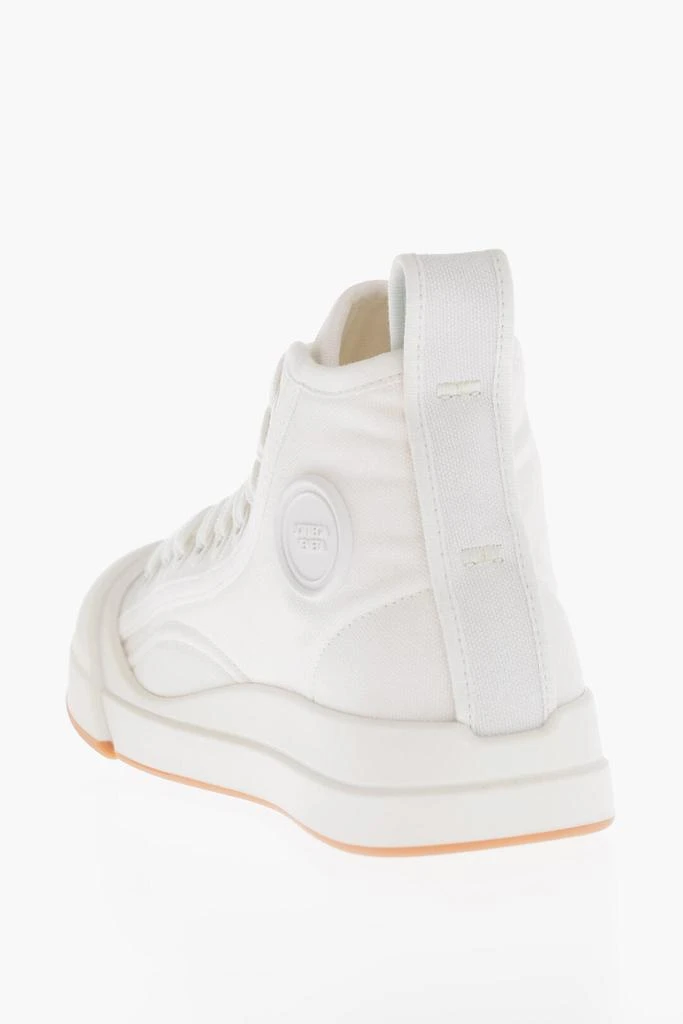 Bottega Veneta Bottega Veneta Canvas VULCAN High-Top Sneakers with Rubberized Toe 2