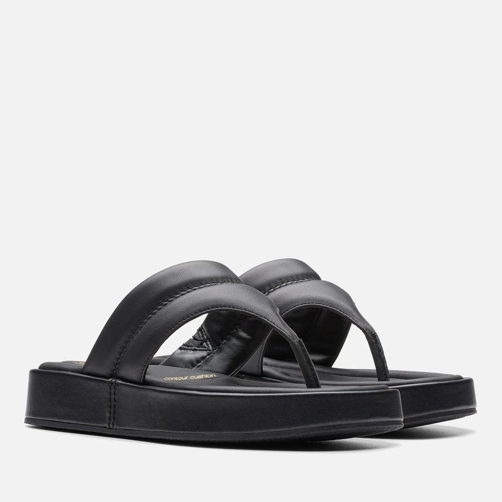 Clarks Clarks Women's Alda Leather Toe-Post Sandals 4