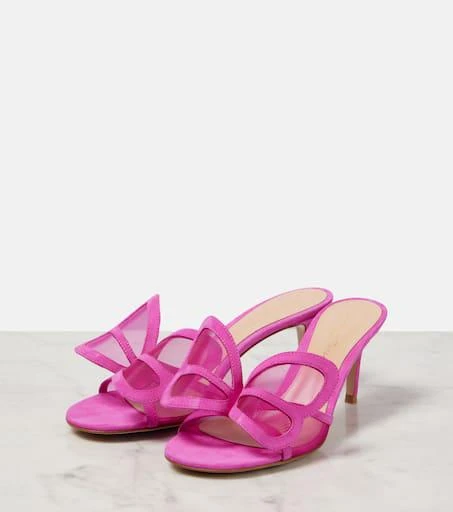 Gianvito Rossi Ilia 70 mesh mules 4