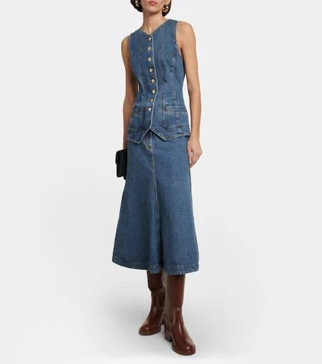 Denim midi dress  On Sale Now with Up to 32% Off | Discover Exclusive  Deals & Savings at BeyondStyle  Authentic Chlo e|midi dresses |o|n|m|chlo|designers|dresses|w|clothing|women with Limited-Time  Discounts, Free Shipping, and Price