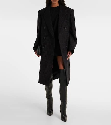 WARDROBE.NYC Oversized checked virgin wool coat 2