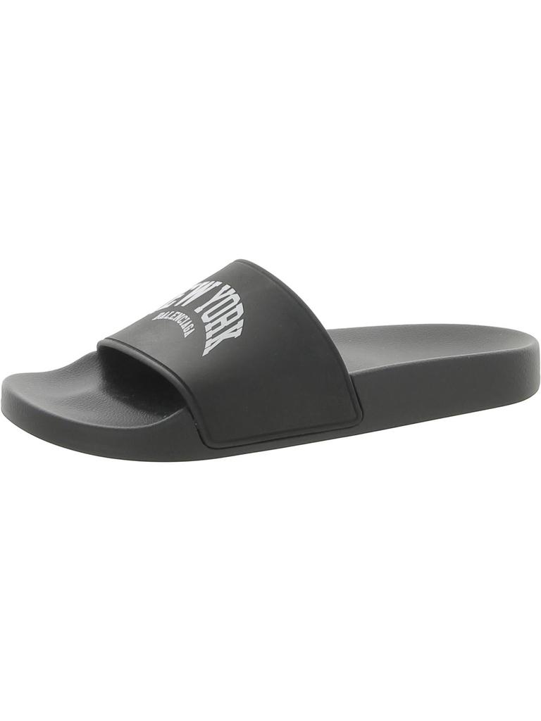 Balenciaga Womens slip on flat Pool Slides